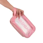 کیف‌ آرایشی واش بگ WASHBAG صورتی سایز متوسط - Image 3
