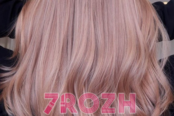 رنگ مو رزگلد ملایم