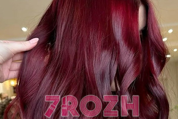 رنگ مو ترند قرمز گیلاسی