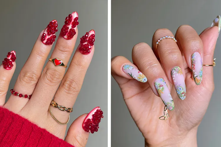 ترند مدل ناخن عید نوروز 1405 و فصل بهار سال 2026